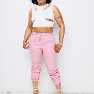 Pink Women's Jogger Pants